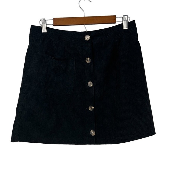 SHEIN CORDUROY BUTTON DOWN‎ MINI SKIRT - Picture 1 of 5